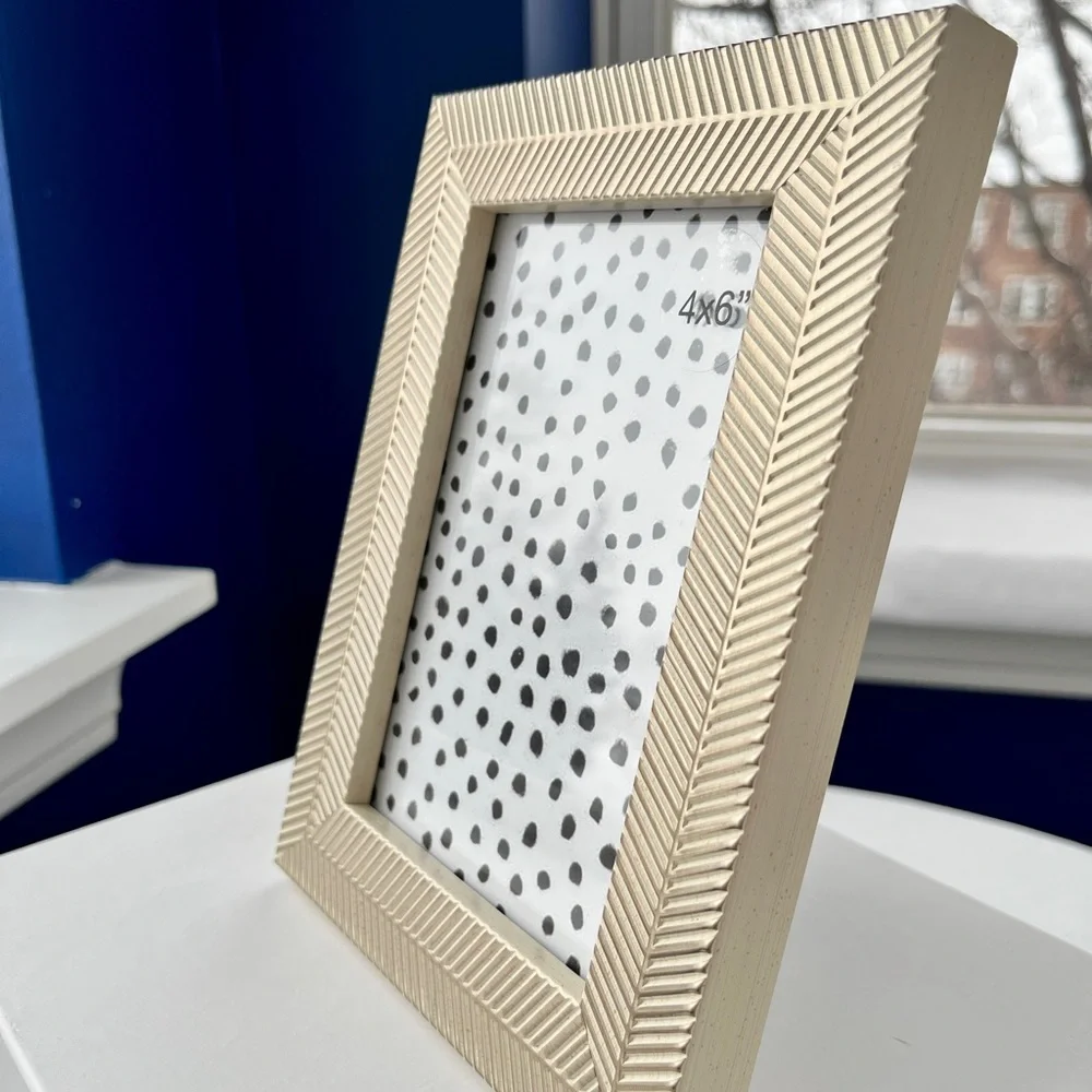 Opalhouse Cream and Gold Herringbone Frame